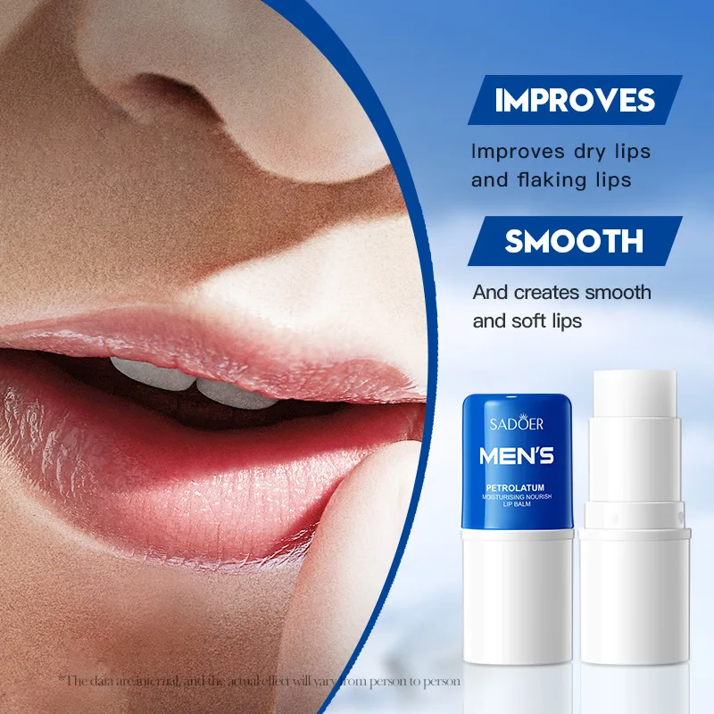 Men Lip Balm Moisturizing Hydration Fading Lip Lines Anti-Cracking Remove Dead Skin Refreshing and Not Greasy Exquisite Lip Care view 5