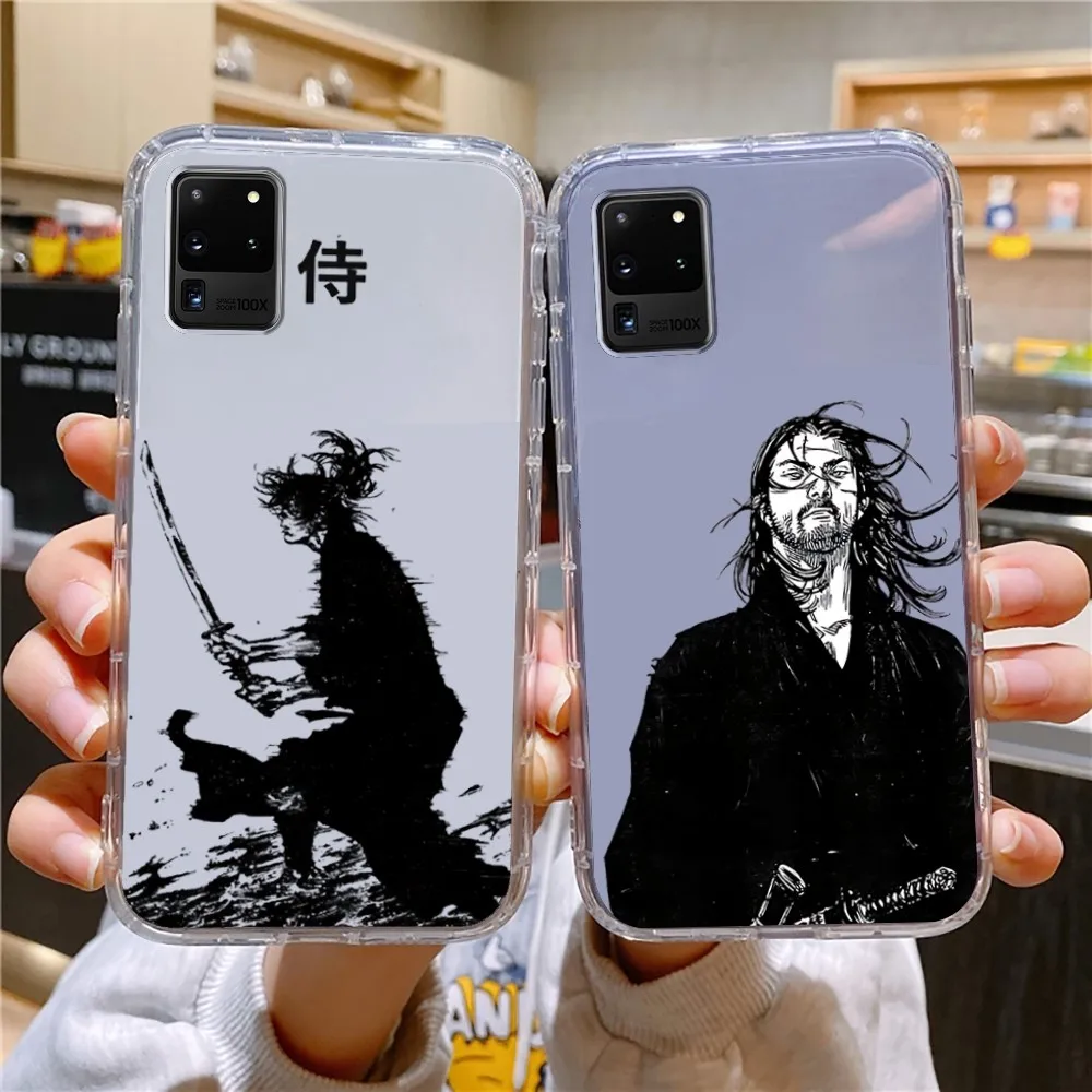 Vagabond Miyamoto Musashi Phone Case For Samsung Galaxy A52 A12 A51 S21 Edge S22ULTRA S23 S20LITE Plus Ultra Transparent Cover