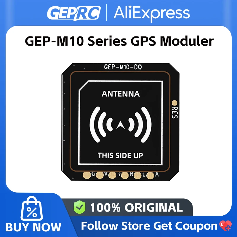 Nuevo módulo GPS GEP-M10 con serie GEPRC GPS Nano/DQ Verision para MOZ7 FPV Drone accesorios compatible con GPS + BDS + Galileo + QZSS