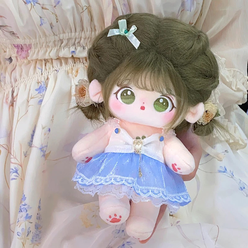 20cm Cotton Doll Plush Toy Baby Suit Gift for Girls Non-Attribute Fashion Collectible Our Generation Doll