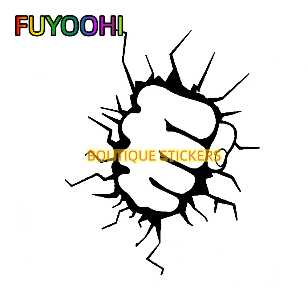 

FUYOOHI Boutique Stickers Fist Large Vinyl Decals Car-styling Car Sticker Window Motorcycle Body Decor Black/Laser