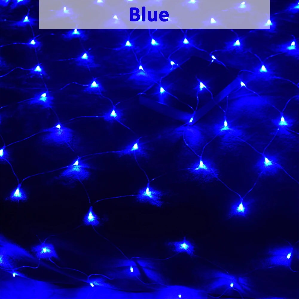 LED Net Beleuchtung String Outdoor EU Stecker 220V Weihnachten Garten Urlaub Wohnkultur Hochzeit Party Fee Baum Dekoration wasserdicht – Detail 4