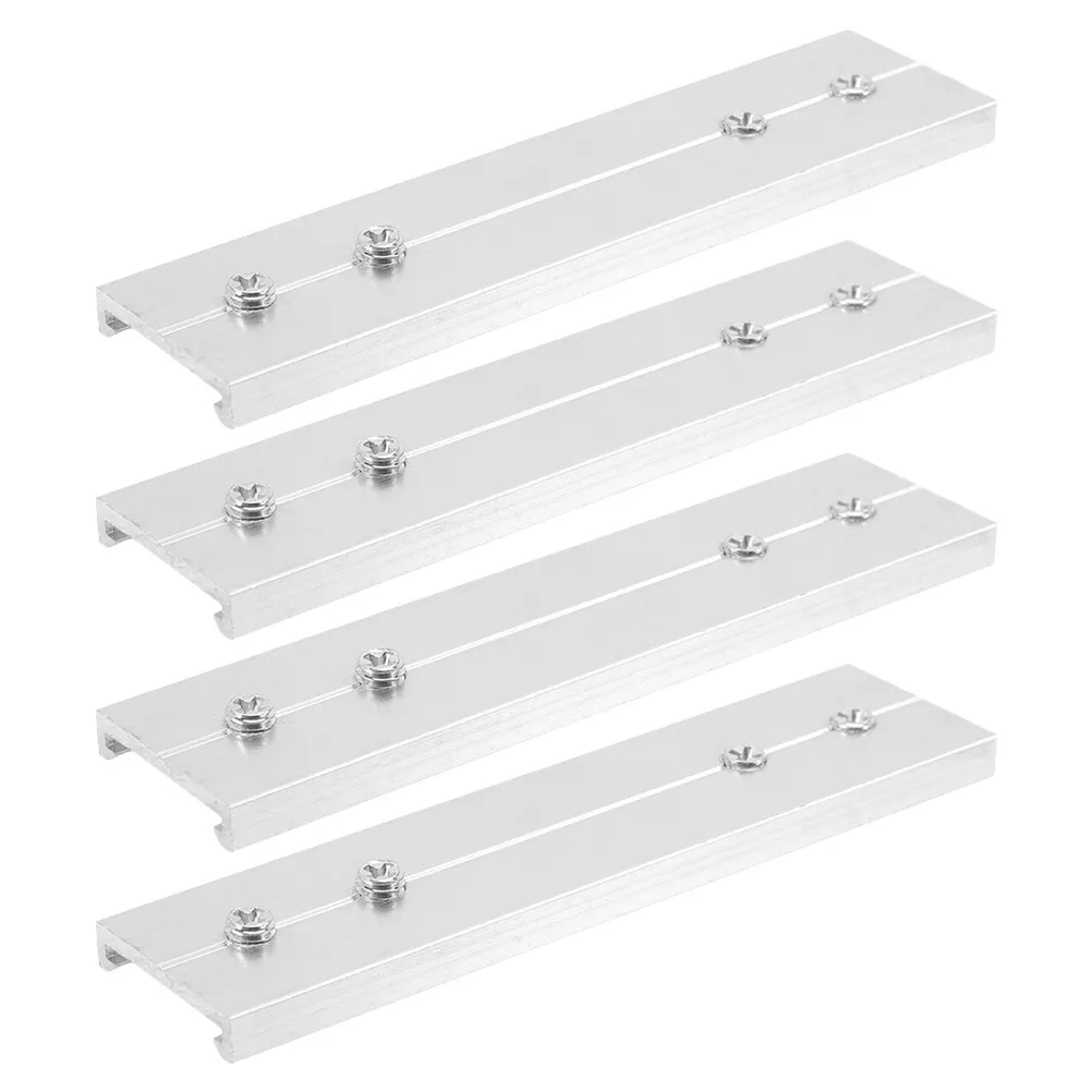 4Pcs Curtain Track Connectors Aluminum Alloy Curved Ceiling Rail Glider Room Divider Window Shape