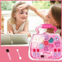 Princess Make Up Box Play House Toy Girls, Eye Shadow Makeup Cosmetics Handbag, Birthday Christmas Gift for Kids Party Cosplay 2