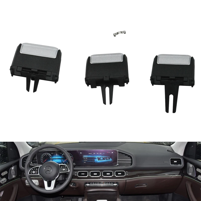 1-4pcs Front Rear AC Air Vent Grille Outlet Clips Tab For Mercedes Benz GLS GLE 350 400 450 GLE350 GLS450 2020 2021 2022