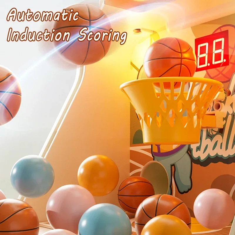 Desktop Pinball Shooting Machine Game Kids Basketball Shoot Board Party Game Electronic Scoring Interactive Social Children Toys