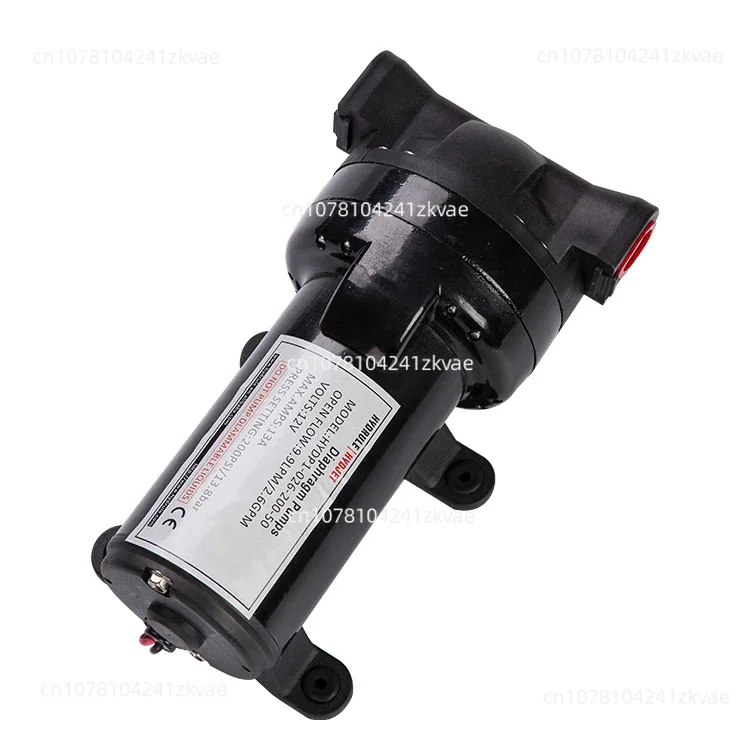 12v dc high pressure water pump 200psi pressurized diaphragm pump