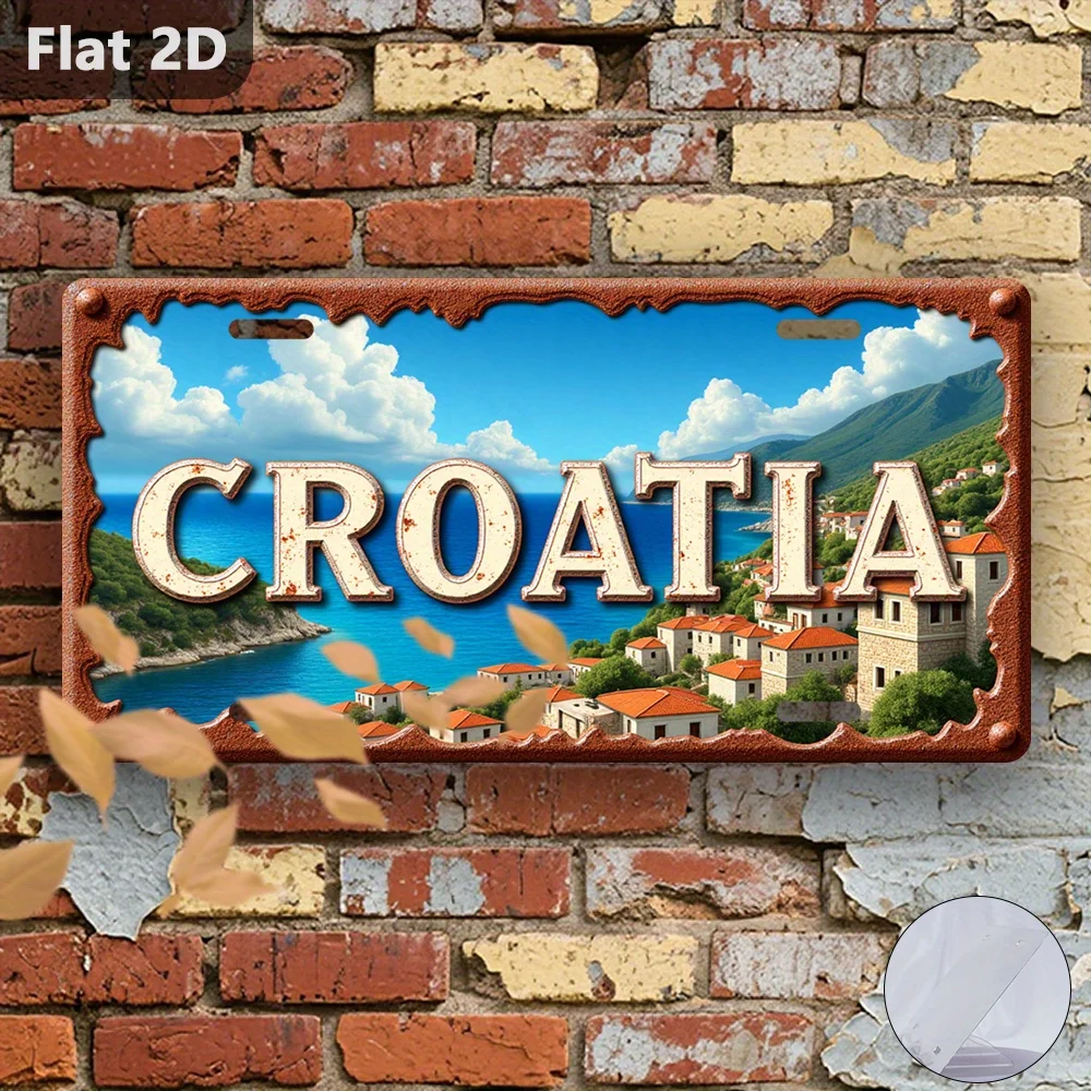 2D Flat - [Enable ] 2D Flat2D Plane - 1 Pack, 2D Flat Printing, Retro Sign, Decorative Plaque And Ornaments (30.48 cm X 14.99