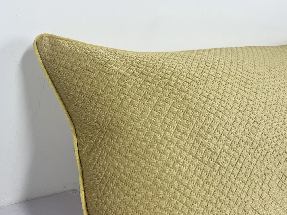 Luxury Woven Lumbar Pillow Case 1 Pc Set 12x20“ Ginger Waist Support Small checks Sofa Chair Home Decoration