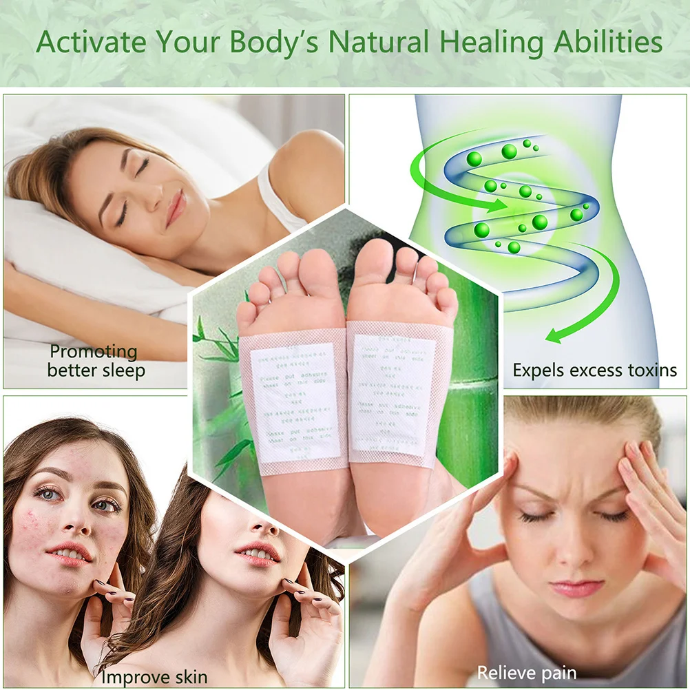 

10Pcs Wormwood Ginger Foot Pad Premium Mugwort Patches for Foot Care Moisturizing and Softening Skin with Deep Penetrating