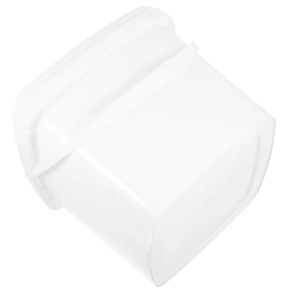 

Square Plastic White Handle Portable Water Container Dorm Storage Water Multi Functional Bucket With Handle Bucket