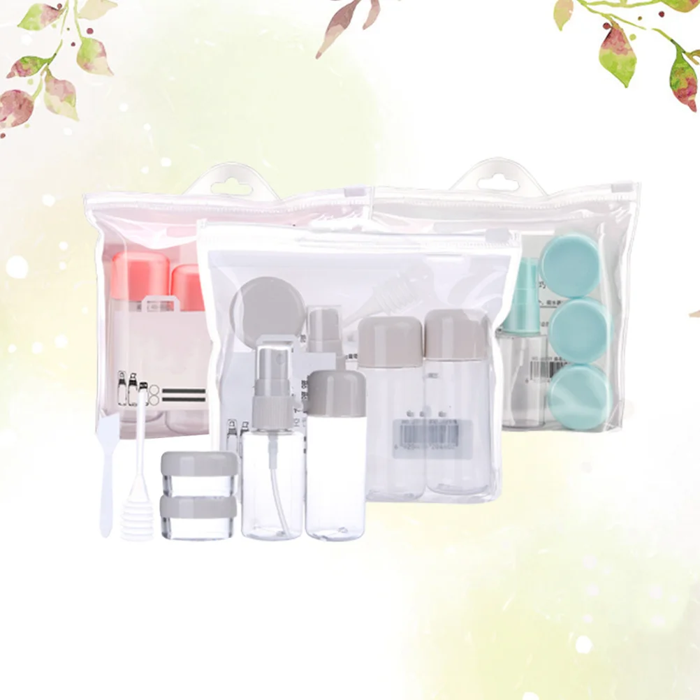 مجموعة واحدة من الزجاجات ملحقات السفر المحمولة بخاخ فارغ قابل لإعادة الملء لغسول المكياج والتغليف الفرعي رذاذ صغير #5