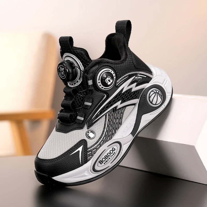 

Children Sneaker Boys Basketball Shoes Fashion Luxury Non-slip School Kid High Top Shoes Sports Tennis Sneaker for Boy