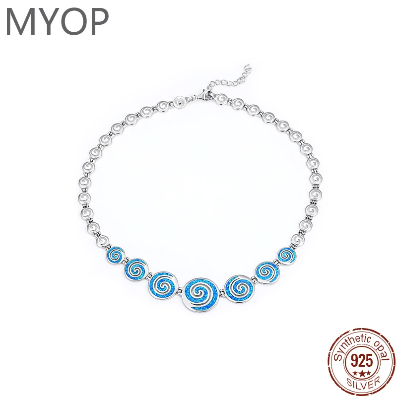 XYOP 2024 Jewelry 925 Sterling Silver jewelry Opal Necklace bright and beautiful advanced texture kill outstanding fashion piece