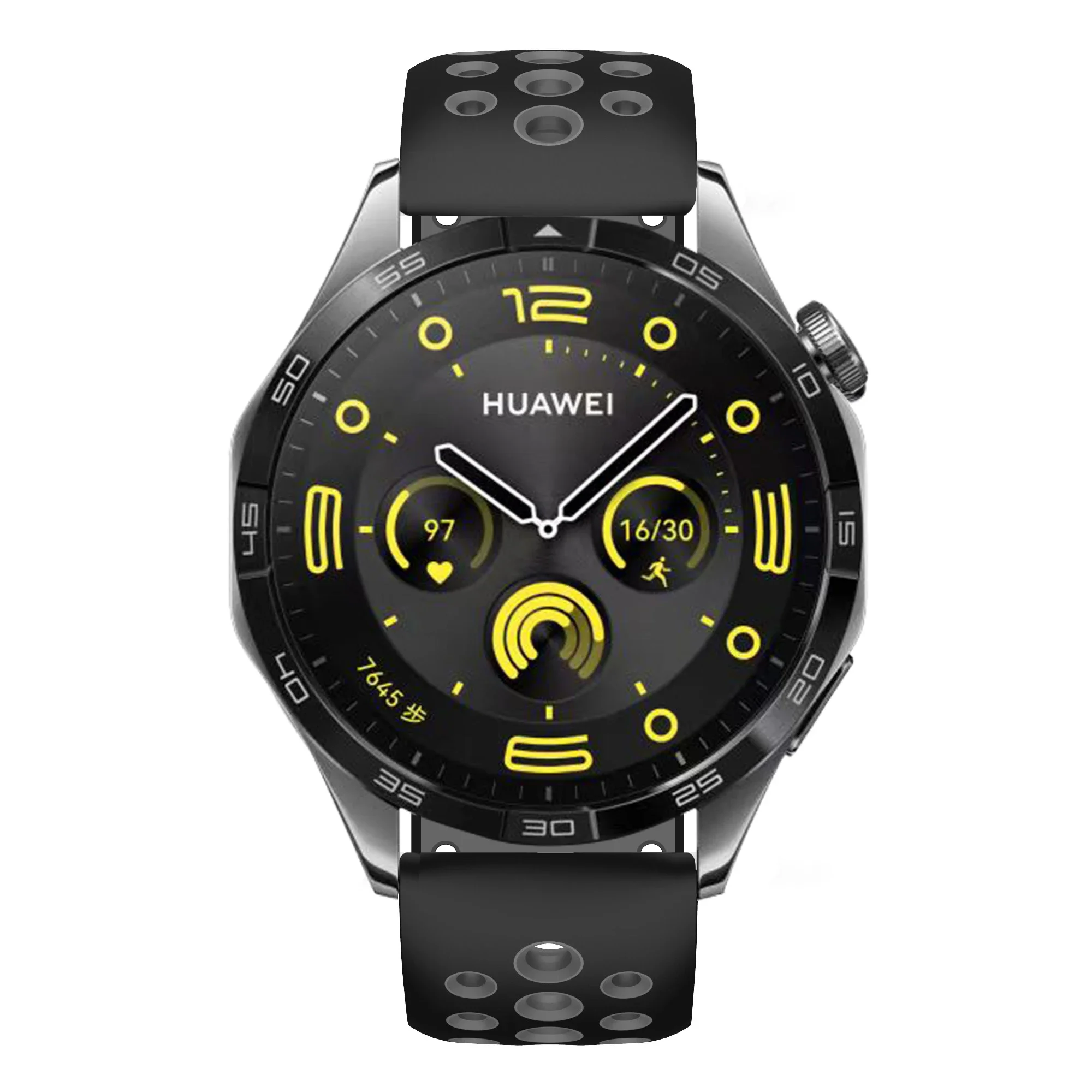 Suitable for Huawei Watch Gt4 46mm Two-color Silicone Strap Official 22mm Round Hole Breathable GT3/2 Pro Strap HUAWEI GT4 46mm