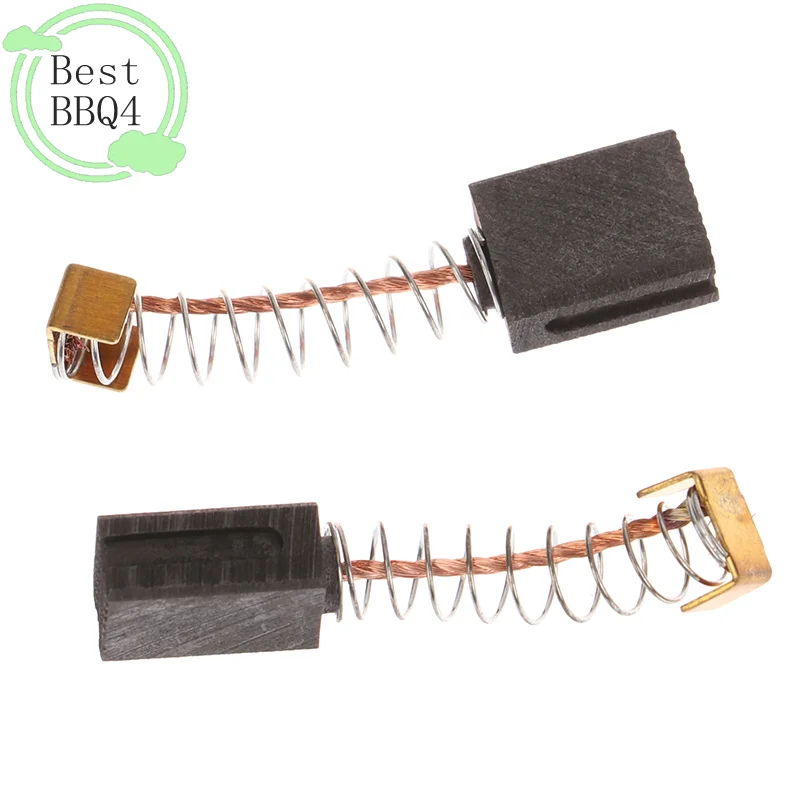 (BBQ4)2PC For Parkside PBH 1500 A1 6x10x14mm Carbon Brush Engine Coal Grinding Coal Motor Carbon Brush Replacement Carbon Motor