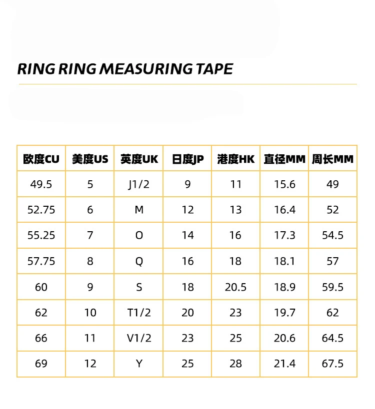 Professional Ring Size Measurement Tool Magnifying Glass Ring Measuring Tape Ring Sizers Fashion Jewelry Measuring Tools
