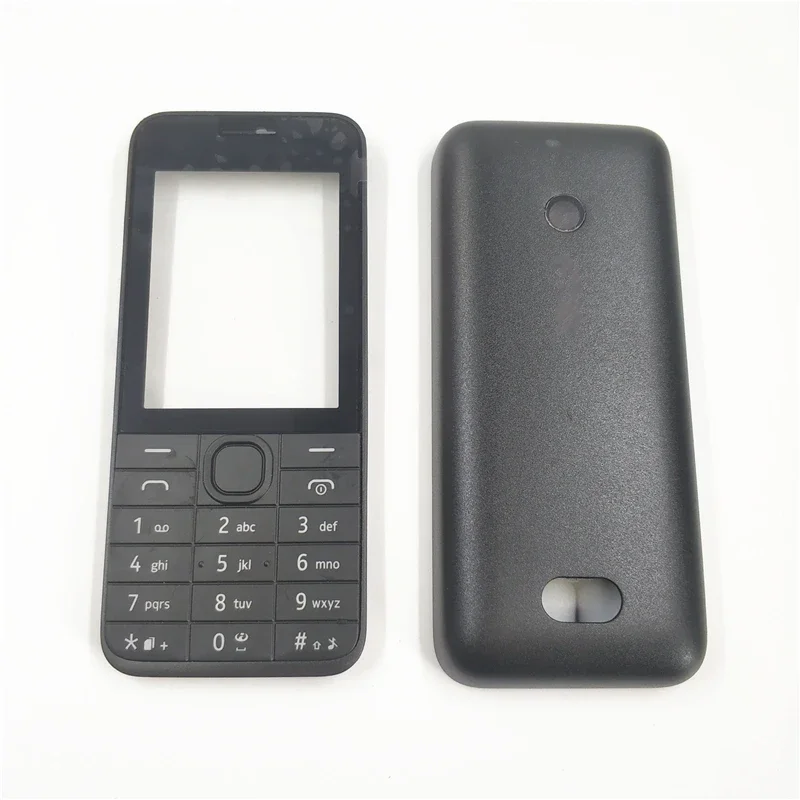 For Nokia 208 Full Complete Mobile Phone Housing Cover Case English Keypad And Hebrew Keypad Replacement Parts