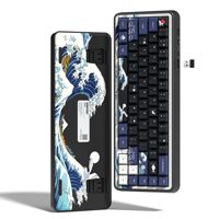 Womier WK60 Kanagawa Theme Wireless Mechanical Keyboard 3 Mode Gamer Keyboard Hot Swap Gasket RGB Backlit Keyboard for Win Mac