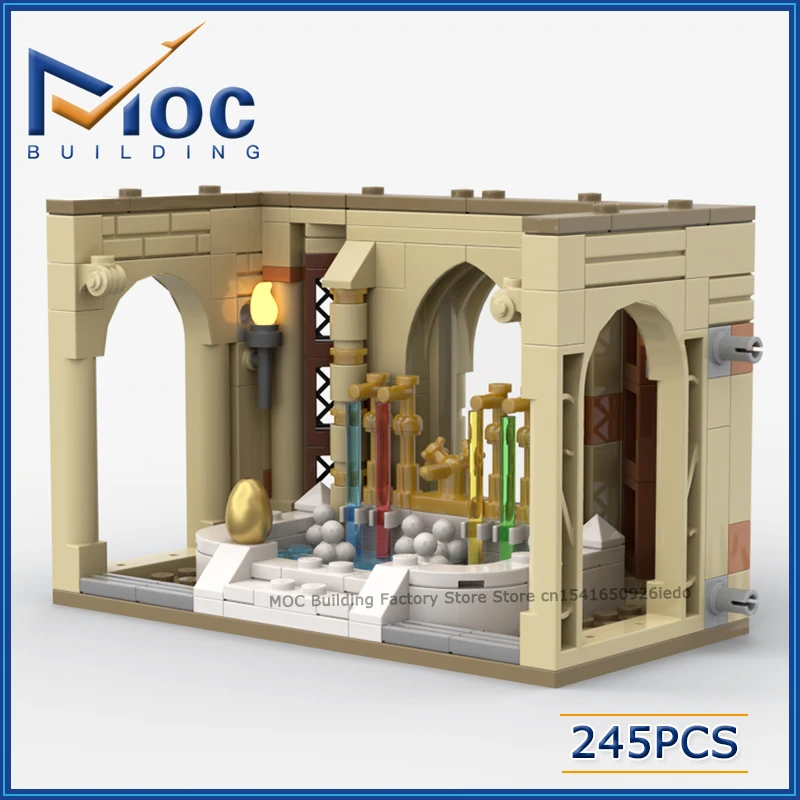 Série de films classiques, salle de bain Headmaster, scène modulaire, modèle MOC, blocs de construction, Collection créative, jouets à assembler, briques, cadeau