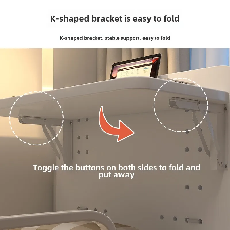 School Nachtkastje Slaapzaal Computer Kleine Tafel Studentenslaapzaal Hangend Opvouwbaar Bureau Eenvoudig