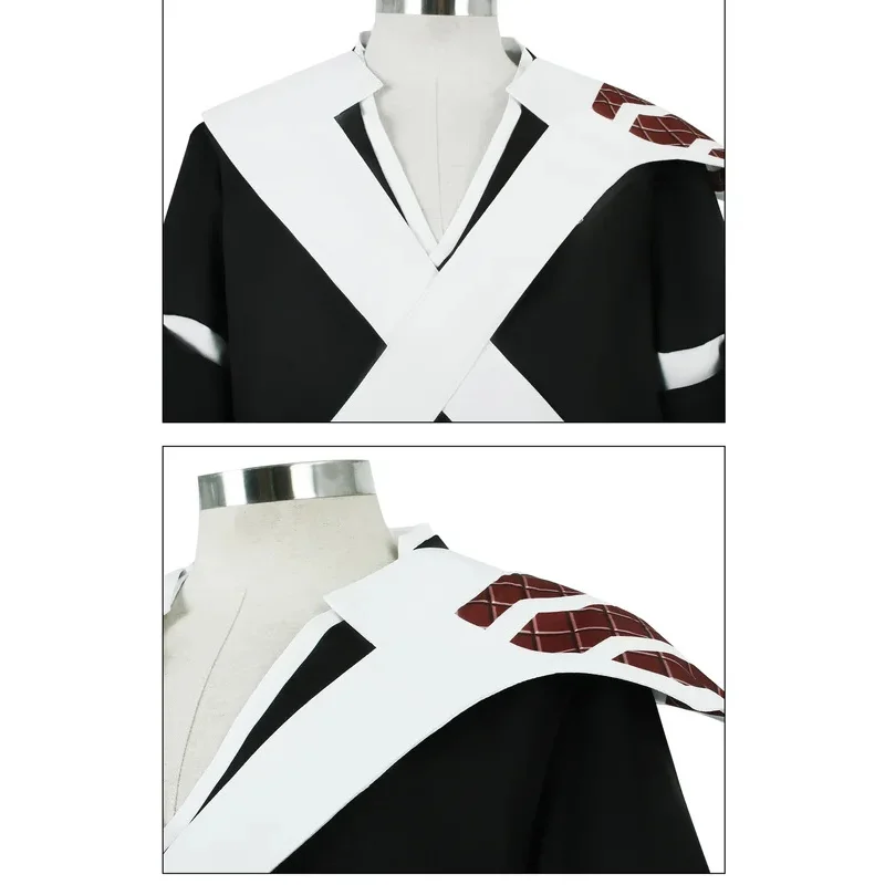

❤2026✚Bleach Anime Kurosaki Ichigo Tensa Zangetsu Cosplay Costume Set Soul Society Shinigami Kimono Mugetsu Uniform for Men◀