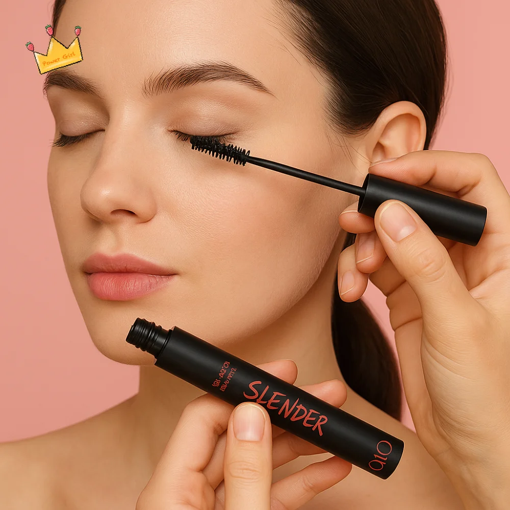 Langlebige wasserfeste Wimperntusche, wasserfestes Wimpern-Make-up mit schwarzer Tinte, natürlicher Look, nicht verschmierende, transferfeste Wimperntusche