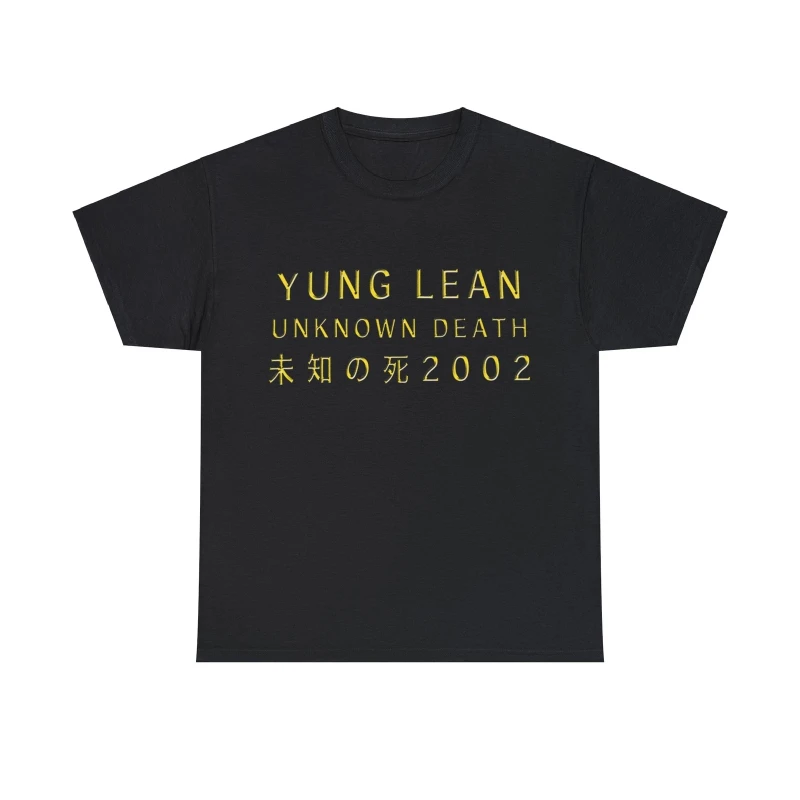 Yung Lean Unknown Death 2002 Album Tour Merch Tee T-Shirt – Alle Farben und Größen, Vintage-T-Shirt, grafische T-Shirts – Detail 3