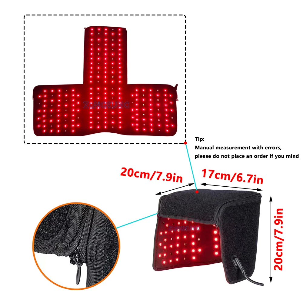 ZONGKUNG 215 LEDs Red Light for Hair Growth Cap