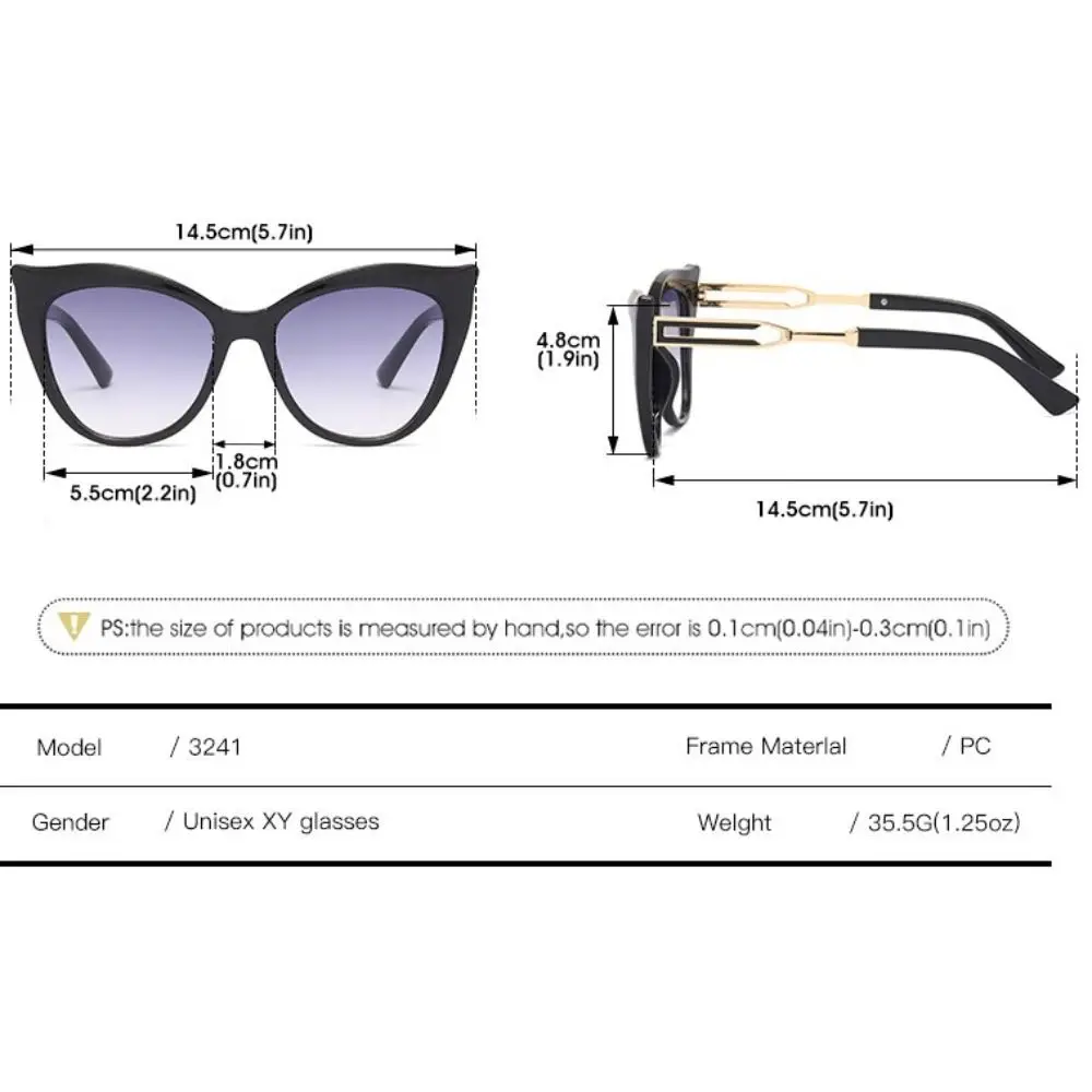 أزياء خمر تصميم النظارات الشمسية العصرية متعدد الألوان إطار معدني نظارات شمسية فاخرة التدرج البخار فاسق النظارات