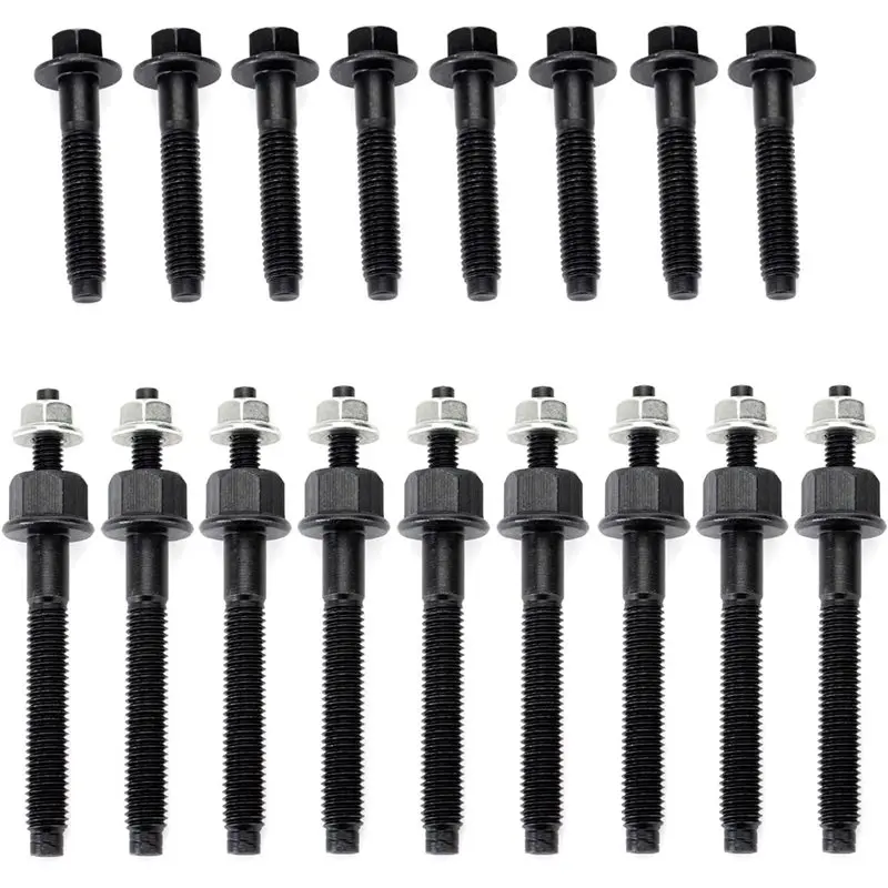 

Комплект болтов и шпилек для выпускного коллектора, набор крепежных элементов для двигателей Dodge Ram 5.7L V8 2003-2008 годов выпуска, комплекты болтов и пружин