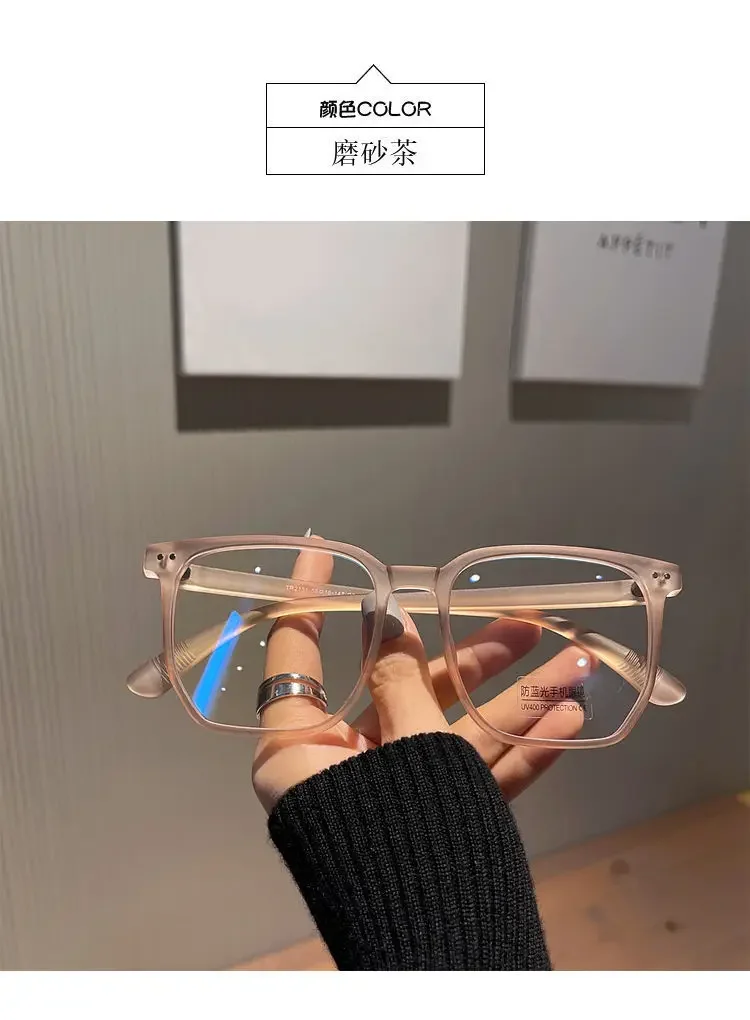 Runde Brillen transparente Computer brille Rahmen Frauen Männer Anti Blaulicht blockierende Brille optische Brille Brille – Detail 6