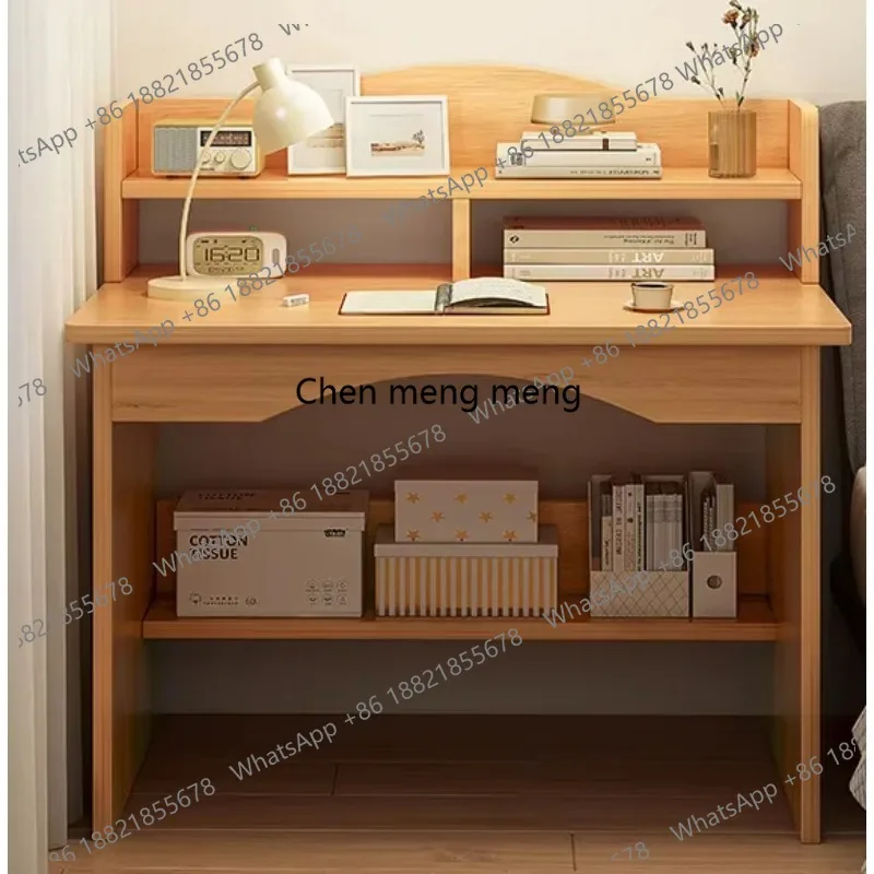Student Study Desk Computer Desk Wood Modern Simple Design Household Table Bookshelf Table Chair Set Bedroom Writing Desk