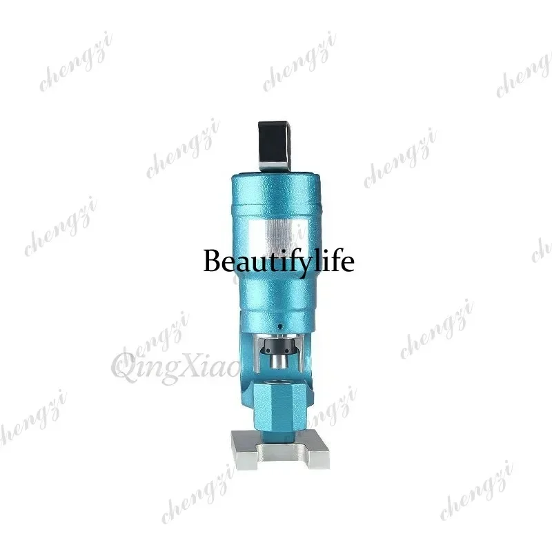 HR  Split Type Hydraulic Hole Puncher 31T Output 70mm Throat Depth For Steel Angle I Beam Flat Steel Copper Busbar Punching T view 3