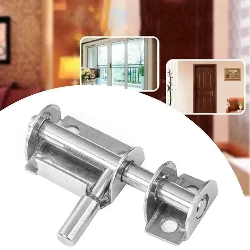 1 PCS Solid Door Latch Set with Sliding Bolts Hasp Home Safety Hardware - Gate & Toilet Lock for Enhanced Security