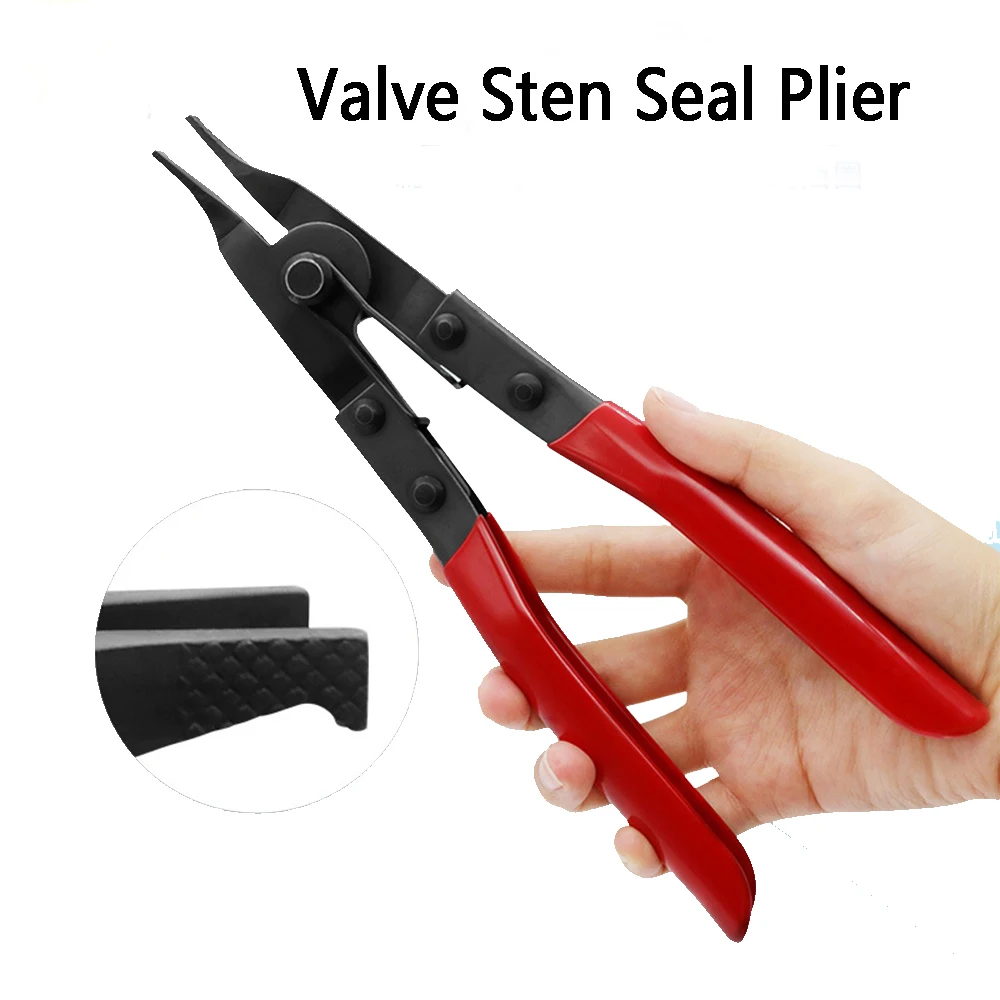 Valve Sten Seal Plier Flat Rims Tongs Interface Card Spring Clamp Enhanced Flat Nose Pliers for Automatic Transmission Repair