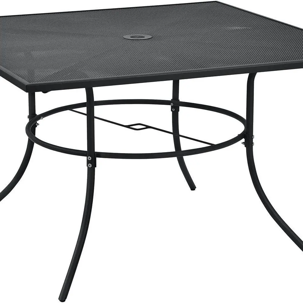 

29 Высокий 48, квадратный стальной уличный стол для бистро, сетчатый дизайн