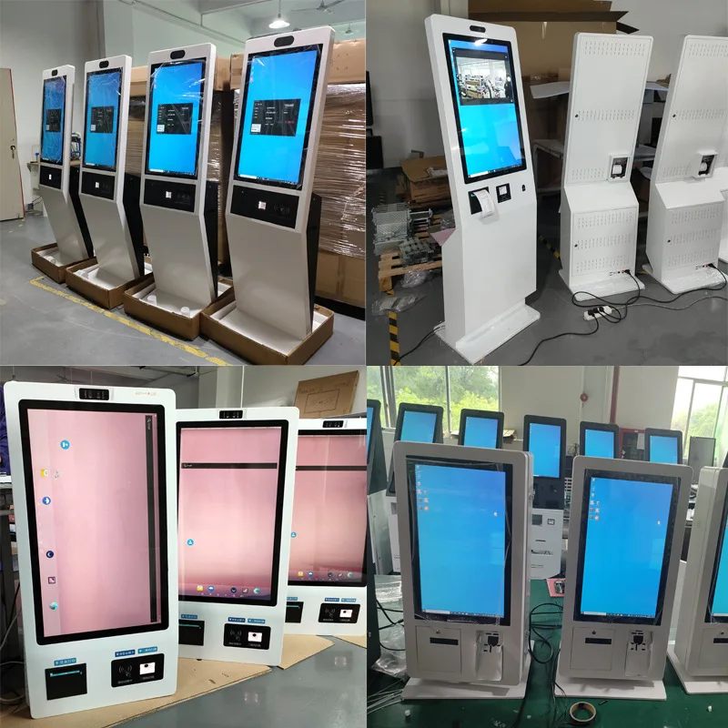 

Hot selling：High Compatibility Indoor Self-Service Payment Kiosk Printer SDK 21.5/23.8/27/32/43 Inches Check-in/Out Touch Screen