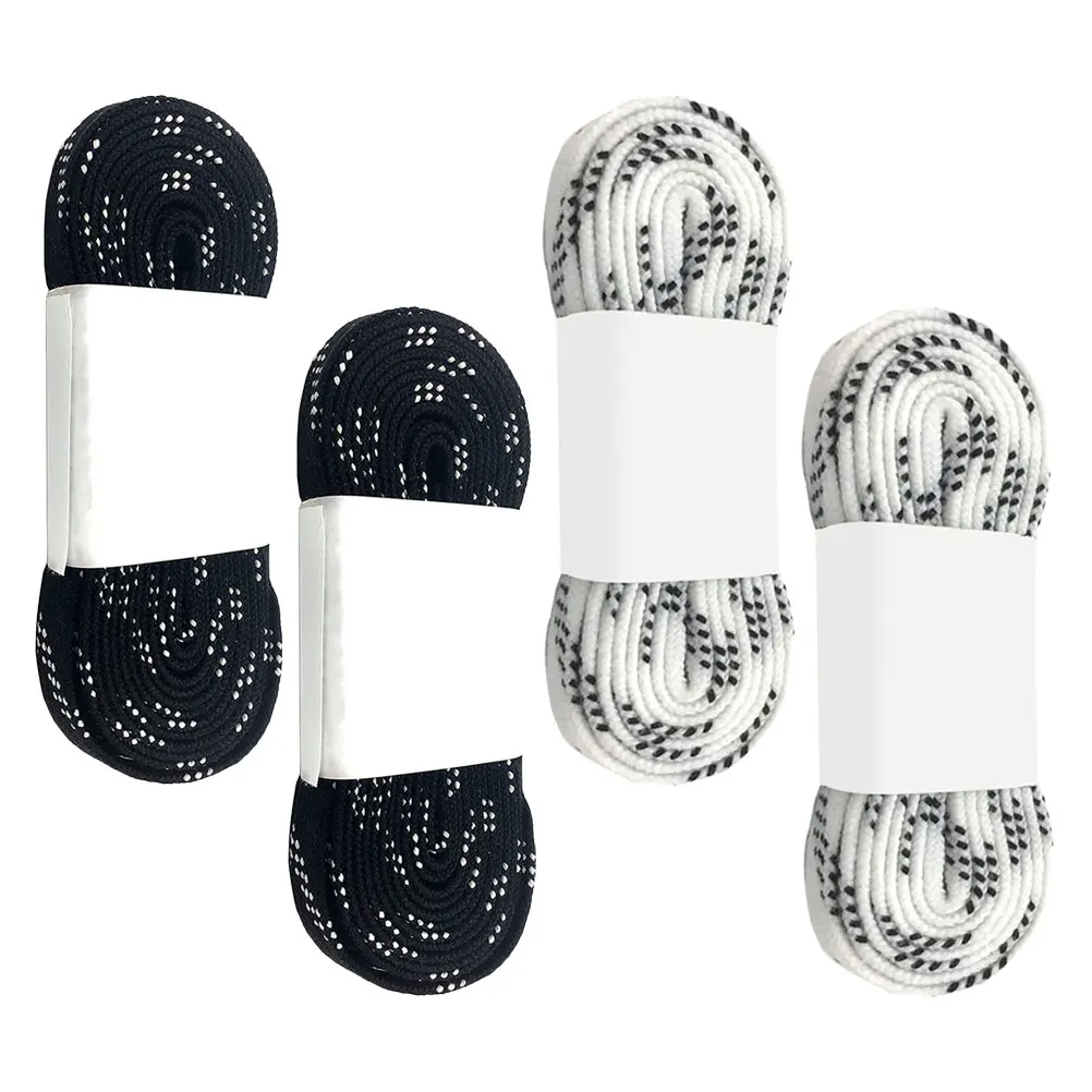 2 paia di lacci da hockey antigelo, lacci in poliestere per pattini, scarpe da ginnastica da ghiaccio, lacci durevoli e resistenti all'usura