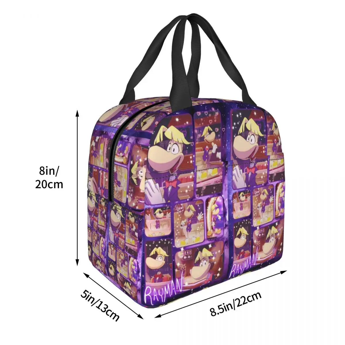 ألعاب الكرتون Rayman Legends معزول حقيبة الغداء للأطفال مدرسة برودة صندوق طعام حراري حمل حاوية صناديق الغداء مانعة للتسرب