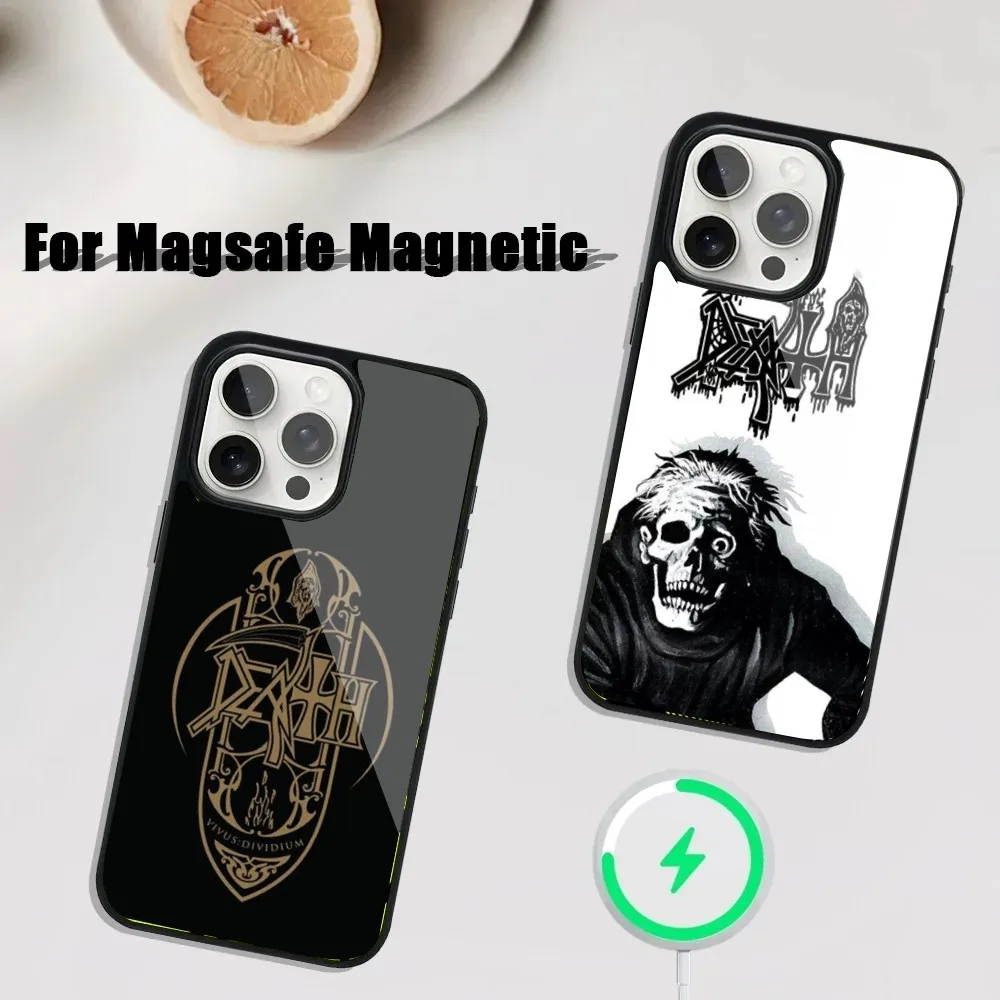 Old Deaths Mental Rock Band Phone Case For iPhone 16,15,14,13,12,11,Plus,Pro,Max Mini Magsafe Magnetic Wireless Charging