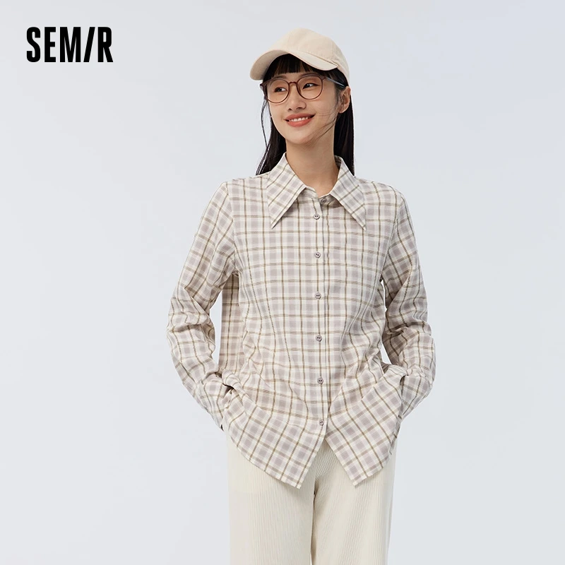 Semir Knit Sweater Women Designer Series Cat Short Vest Playful Design Sense Two-Piece Mid-Length Shirt