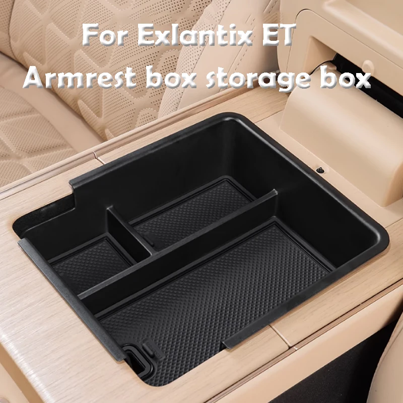 

For Exlantix ET 2025 Armrest Box Storage Box Plastic Material Car Interior Accessories