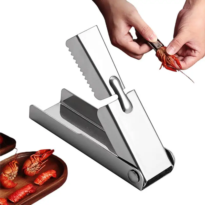 

Tail Cutter Stainless Steel Crayfish Crawfish Shell Opener Set Fast Sheller Tools for Seafood Lovers Mess-free Peeler