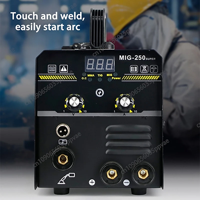 3 In 1 Saldatrice Gasless MIG MMA TIG Saldatore 220V Portatile Digitale Inverter Attrezzature di Saldatura Per La Casa FAI DA TE E Professionale