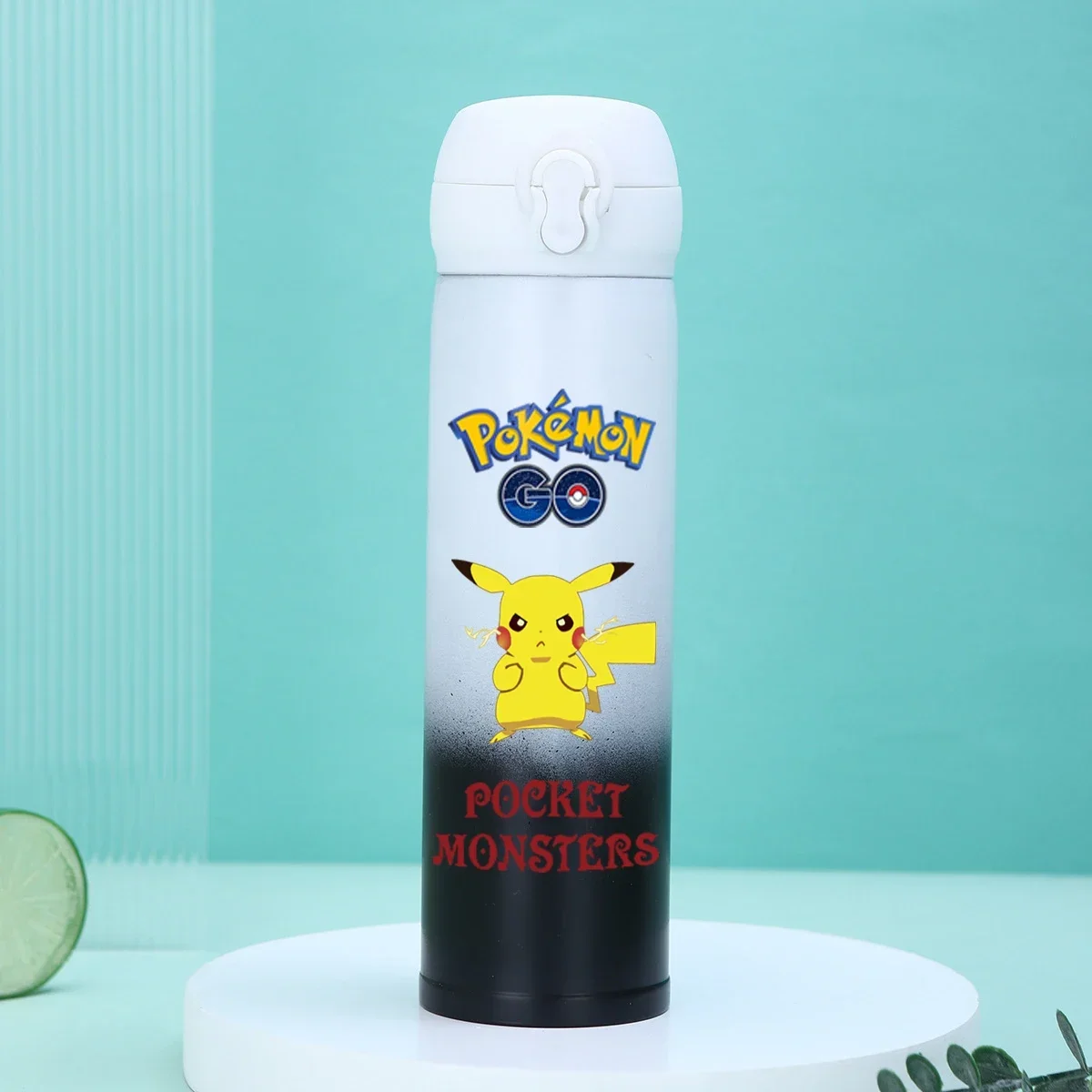 Pokemon Water Bottle 500ML Pikachu Eevee Portable Plastic Water Glass Pokemon Adult Kid High Capacity Sports Anime Water Cup