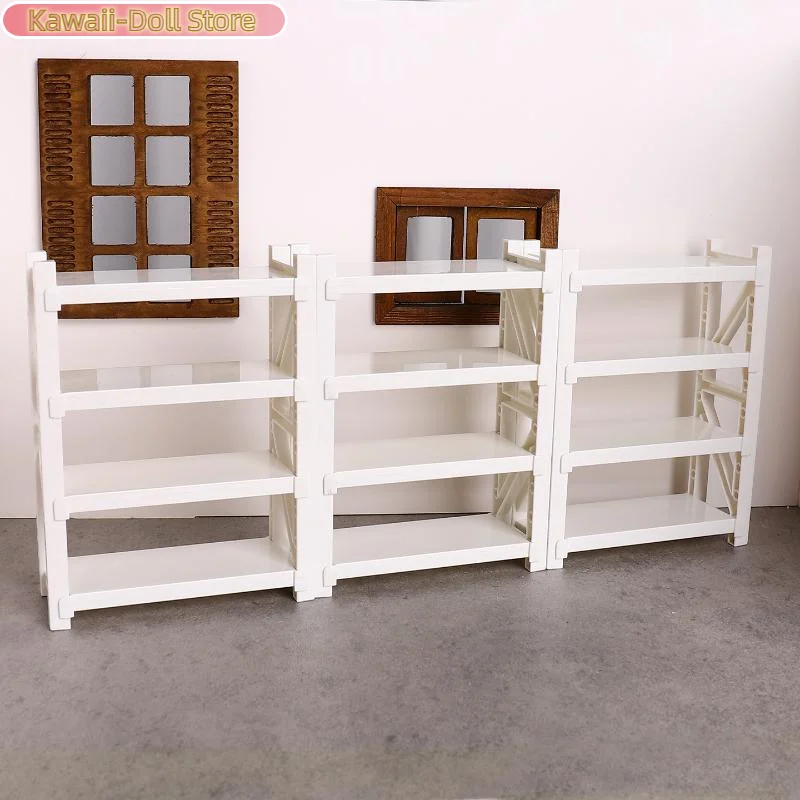 Estantes de almacenamiento de simulación para casa de muñecas, estantes de almacén, modelo de casa de muñecas, Mini muebles de decoración, accesorios para casa de muñecas, 1/12