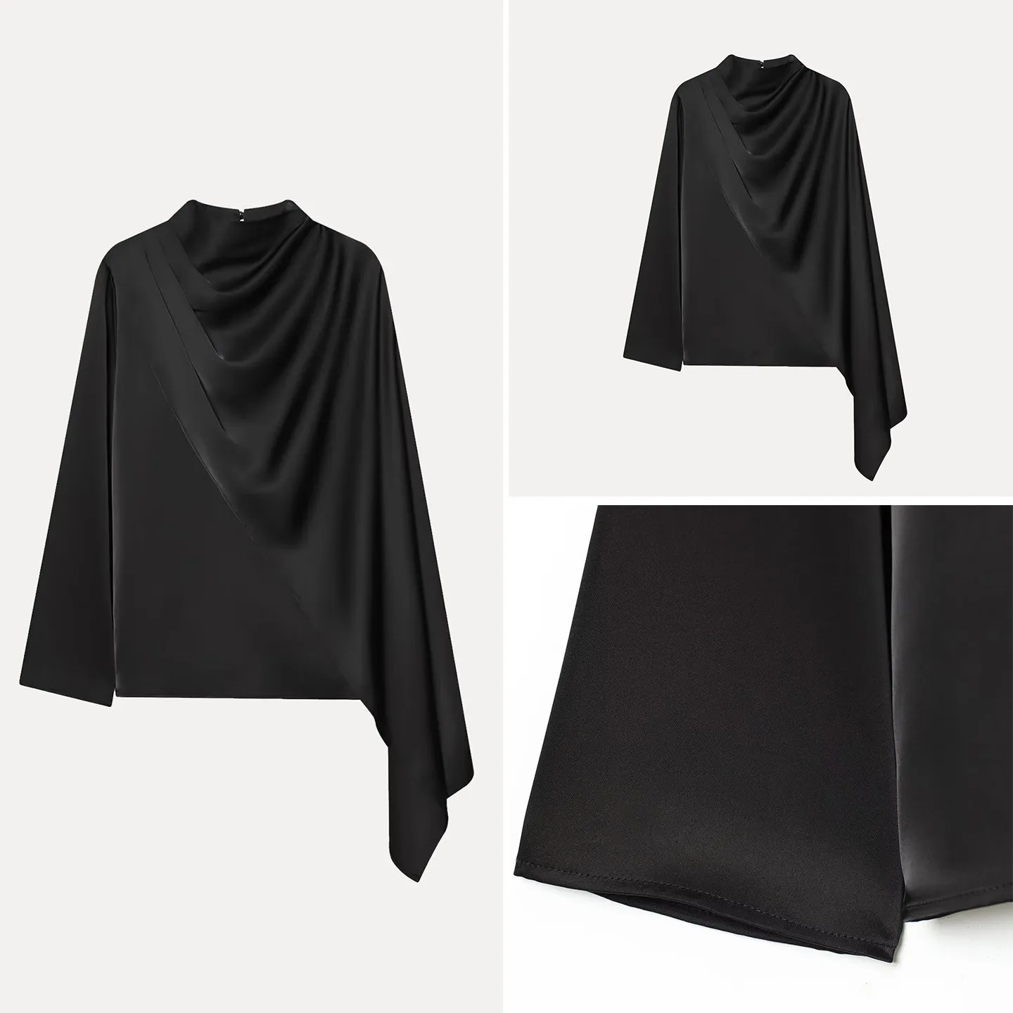 

Зимний новый женский повседневный топ Personali Temperament oulder Design irt Z European Sle Long Sve для девочек