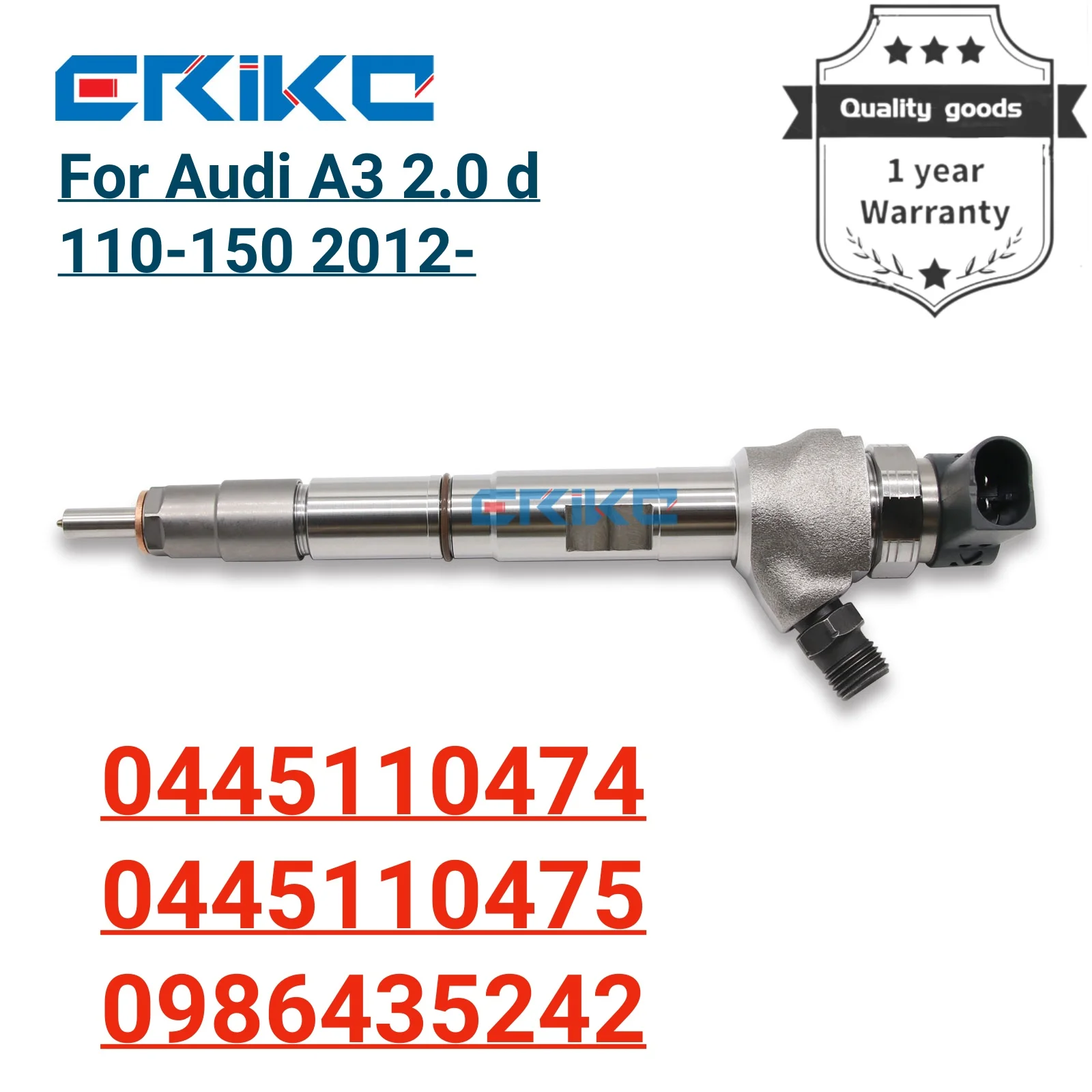 

0445110474 Common Rail Injection 0 445 110 474 Diesel Injector 0445110475 0 445 110 475 0986435242 for Audi Seat Skoda Vw