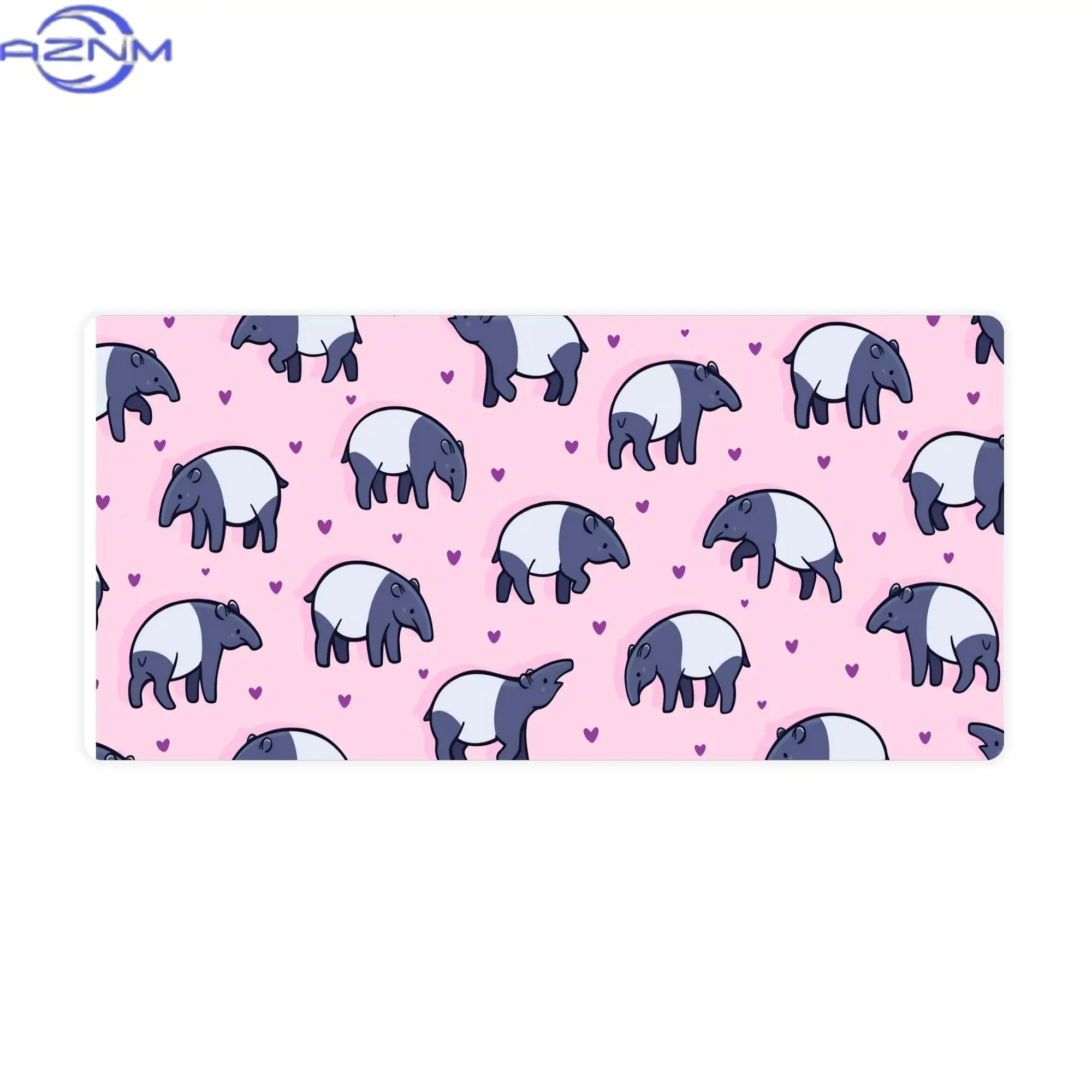 Tiny Tapirs Large Desk Mat for Gaming And Streaming Stations Adds a Bold Statement to Your Setup